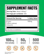 BulkSupplements.com Fisetin Powder - Nutritional Supplement, Fisetin 100mg, Antioxidants Source - Pure & Gluten Free, 100mg per Serving, 50g (1.8 oz) (Pack of 1)
