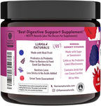 Llama Naturals Probiotics for Women and Men with Prebiotic Fiber, Vegan, Organic, Probiotic Gummies for Gut Health Support, Adults Real Fruit Gummy Vitamins, No Added Sugar Cane, Mixed Berry, 60 Ct