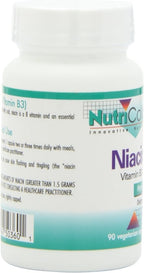 Allergy Research Group Nutricology Niacin Supplement - Vitamin B3 for Men & Women, Niacin with Flush, Nicotinic Acid, NAD, 250mg Vegetarian Capsules - 90 Count
