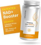 NAD+ Supplement 600mg with Quercetin & Resveratrol - Liposomal NAD Booster for Cellular Energy, Anti-Aging Support - D-Ribose Enhanced Formula - Vegan, Non-GMO, 3rd Party Tested (60 Capsules)