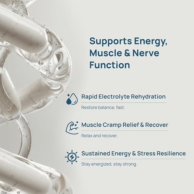 VHC Electrolyte Capsules, Max Strength Salt Pills Supplement for Running Endurance Sports Nutrition Electrolytes Pills