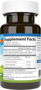 Carlson - Tocotrienols, 40 mg, with Natural-Source Vitamin E, Gamma, Alpha, Delta, Beta, Sustainably Sourced, 30 Softgels (Pack of 2)