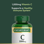 Nature’s Bounty Vitamin C 1000mg, Immune Support Supplement, Powerful Antioxidant, 1 Pack, 100 Caplets