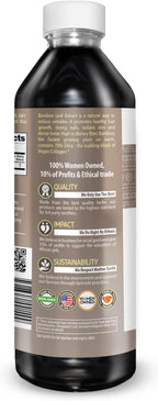 Herbal Papaya Bamboo Silica Supplements Organic Extract 12oz - Liquid Silica with Organic Hair, Skin and Nails Vitamins As Well As Bone and Joint Support