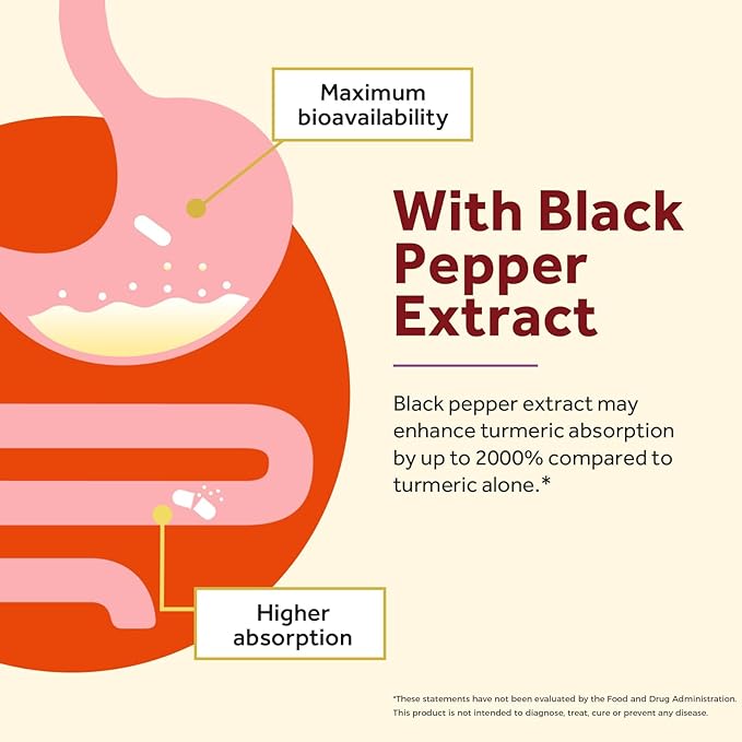 Doctor's Recipes Turmeric Curcumin with Black Pepper Extract, High Absorption Ultra Potency Turmeric Supplement with 95% Curcuminoids, Comfort and Immune Support, Vegan, Non-GMO, 60 Caps