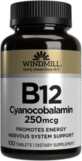 Vitamin B-12 TABS 250 MCG WMILL Size: 100