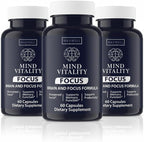 Cogni Vibe Focus Brain Supplement to Boost Focus and Concentration & Avoid Mid-Afternoon Fatigue (60 Capsules) (3)