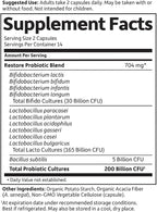 Garden of Life Dr. Formulated Probiotics Platinum Series Restore 200 Billion CFU Guaranteed, High Potency Probiotic Formula, Vegan, Non-GMO, Gluten Dairy Free Digestive Immune Support, 28 Capsules
