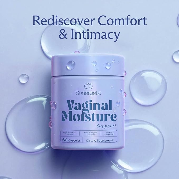 Premium Vaginal Moisture Support Capsules - Vaginal Moisture & Mood, Sexual Function, & Relaxation, Vaginal Dryness, Feminine Wellness & Intimacy, KSM 66 Ashwagandha, Slippery Elm & Maca - 60 Capsules