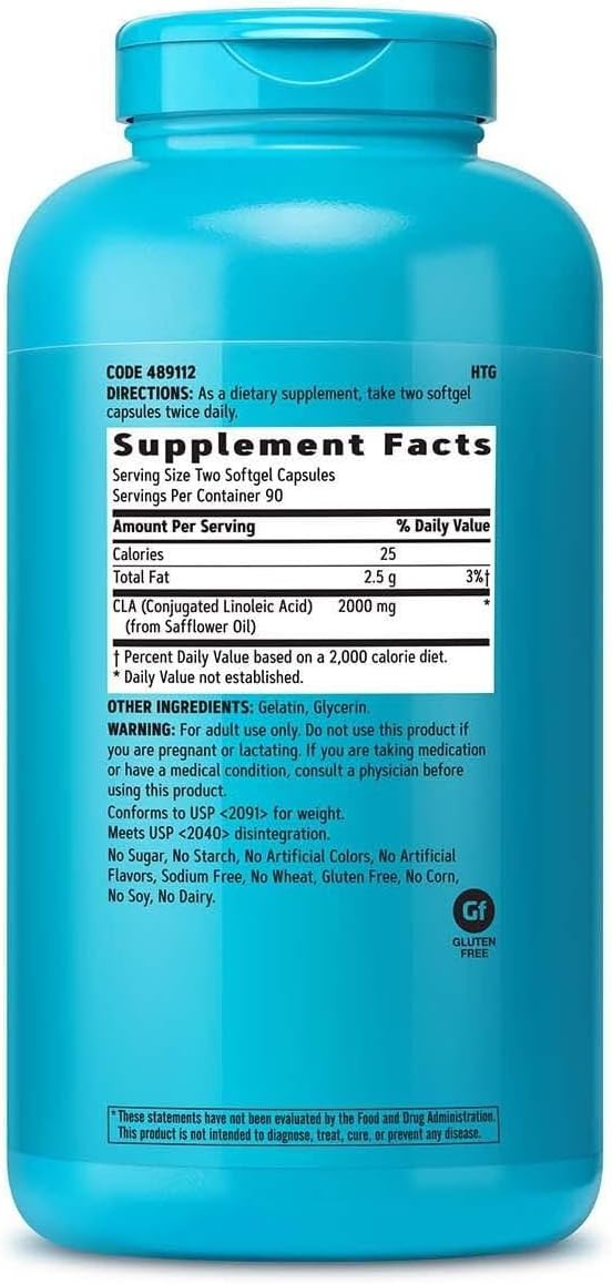 GNC Total Lean Premium CLA 3-6-9 | Improves Body Composition & Muscle Tone, Fuels Energy Without Stimulants, Supports Cardiovascular & Joint Health | 120 Softgel Capsules