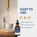 Bilberry Extract Supplement for Eye Health, 6-in-1 Herbal Formula Liquid Drops to Support Eye Strain, Dry Eyes, and Vision Health, Blend with Lutein Zeaxanthin & Eyebright Herb. 2oz
