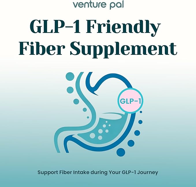 6-in-1 Daily Fiber Powder Supplement, Premium Acacia Fiber for Digestive & Gut Health, Sugar Free, GLP-1 Friendly Fiber Powder with Prebiotic, Probiotics, Collagen Peptides & Electrolytes - For Women