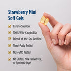 Nordic Naturals Ultimate Omega 2X Teen, Strawberry - 60 Mini Soft Gels - 1120 mg Total Omega-3s with EPA & DHA - Brain Health, Positive Mood, Social Development, Learning - Non-GMO - 30 Servings