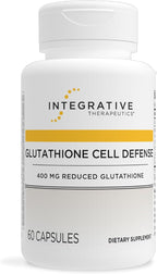 Integrative Therapeutics Glutathione Cell Defense - Supplement with 400 mg Reduced Glutathione, L-Cysteine, and Anthocyanins from Botanical Blend - 60 Capsules