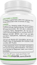 VitaMonk Melatonin Free Sleep Aid With Magnesium, GABA, Theanine and Apigenin - Natural Sleep Aid Without Melatonin, Natural Sleep Aids for Adults, Sleeping Pills for Adults, Sleeping Aids for Adults