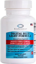 EyeScience Digital Blue Light Formula – Lutein, Zeaxanthin & Astaxanthin for Eye Health – Supports Visual Comfort, Blue Light Shield & Digital Eye Strain – Non-GMO, Gluten-Free, 30 Softgels (1-Pack)