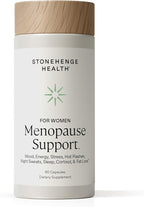 Stonehenge Health for Women Menopause Support for Peri + Menopause + Post - Mood, Energy, Stress, Hot Flashes, Night Sweats, Sleep & Cortisol, Chromax Chromium, Vitamin D3, KSM-66 Ashwagandha Extract