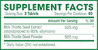 Milk Thistle - 180 Count - Standardized Silymarin Extract for Maximum Liver Support - Detox, Cleanse & Maintain Your Liver – 1350 mg Extract & Seed Complex - Natural Herbal Supplement - 60 Servings