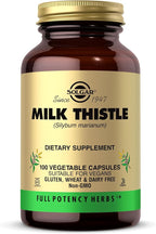 Solgar Milk Thistle - 100 Vegetable Capsules - Full Potency (FP) - Non-GMO, Vegan, Gluten Free, Dairy Free, Kosher - 100 Servings