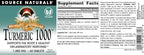Source Naturals Turmeric 1000, Supports The Body’s Healthy Inflammatory Response*, 1,000mg - 60 Tablets