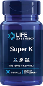 Life Extension Arterial Protect Blood Pressure Support with Gotu Kola & Pycnogenol Pine Bark Extracts Bundle with Super K Vitamin K1 K2 MK-7 MK-4 Vitamin C Bone & Arterial Health