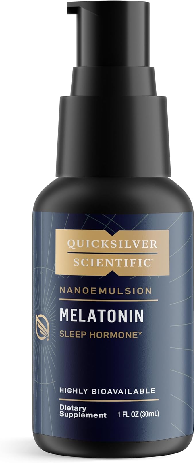 Quicksilver Scientific Liposomal Melatonin - Bedtime, Jet Lag & Immune Support Liquid for Adults - Efficient, Superior Absorption 1mg to Minimize Morning Drowsiness (30 ml)