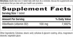 Country Life Vitamin B2 100mg Riboflavin Supplement – Boosts Energy Production & Supports Cell Function, Gluten-Free, Vegan, Kosher, Halal – no preservatives, GMO or Artificial Flavors, 100 Count