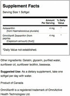 Swanson Astaxanthin & Zeaxanthin Eye Health Supplement for Screen-Heavy Professionals with 4 mg Astaxanthin & 4 mg OmniXan Zeaxanthin (60 Softgels, 2 Pack)
