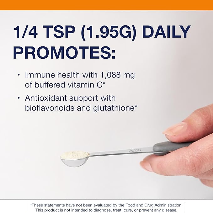 Metagenics Ultra Potent‑C Vitamin C Powder - Immune Support Supplements* - Gentle on Stomach - with Bioflavonoids, L‑Glutathione & L‑Lysine - Non‑GMO, Gluten‑Free - 8.39 oz