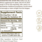 Solgar Liquid Vitamin D3 125 mcg (5,000 IU), 2 fl oz - Delicious, Natural Orange Flavor - Helps Maintain Healthy Bones & Teeth - Immune System Support - Gluten Free, Dairy Free, Kosher - 59 Servings