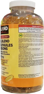 Costco Companies Inc. Kirkland Signature 100% Wild Fish Oil Blend with Alaskan Salmon Oil, 1000mg, 400 Softgels