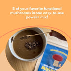 8-Mushroom Extract Powder by Malama, Organic Body Mushroom Blend Featuring Lion's Mane, Reishi, Cordyceps, Chaga, Turkey Tail, Superfood Adaptogenic