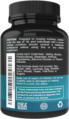 Lions Mane Mushroom Capsules - 1800mg Lion's Mane Mushroom Supplement Grown in USA - Nootropic Brain Supplement and Immune Support - 90 Veggie Caps