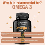 Health Dose Omega 3 Fish Oil 2000mg – Lemon-Flavored Softgels with EPA 800mg & DHA 600mg for Brain, Heart, and Wellness Support – Easy-to-Digest, No Fish Burps – 120 Softgels, 2-Month Supply