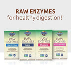 Garden of Life 22 Digestive Enzymes for Women 50 & Over with Bromelain, Papain & Lactase plus Probiotics & Vitamins B12, Biotin & Zinc – RAW Enzymes – Non-GMO, Gluten-Free, Vegetarian, 90 capsules