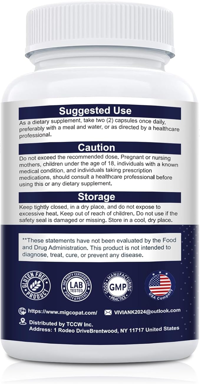 Migcopat Probiotics for Digestive Health, 80 Billion CFU Probiotics, Prebiotics, Postbiotics & Digestive Enzymes, Gut Health Capsules with Berberine, Cinnamon, L-Glutamine, for Men & Women, 240 Counts