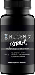 Nugenix Total-T, Free and Total Testosterone Booster Supplement for Men, 42 Count