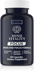 Cogni Vibe Focus Brain Supplement to Boost Focus and Concentration & Avoid Mid-Afternoon Fatigue (60 Capsules) (1)
