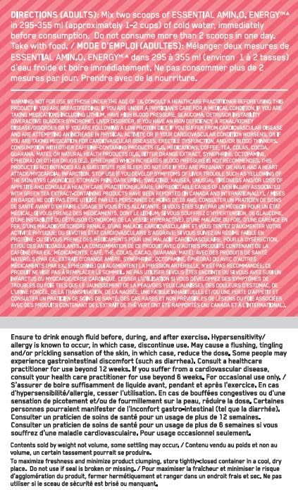 Optimum Nutrition Amino Energy - Pre Workout with Green Tea, BCAA, Amino Acids, Keto Friendly, Green Coffee Extract, Energy Powder - Watermelon, 65 Servings (Packaging May Vary) (Pack of 6)