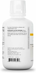 Integrative Therapeutics Liquid Calcium Magnesium - Liquid Supplement that Supports Bone Health* - Includes Vitamin D3 & a Magnesium Complex - Gluten-Free & Dairy-Free - Berry, 16 oz (32 Servings)