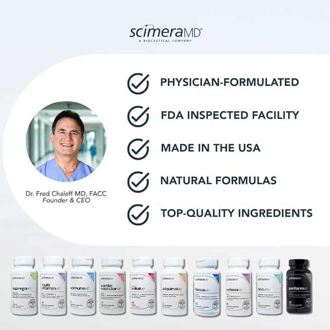 ScimeraMD® Asprega Probiotic + Prebiotic Supplement for Digestive Health and Immune System Support, 35 Billion CFUs, 30 CT