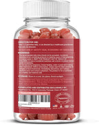 Iron Gummies Supplements for Women & Kids - Multivitamin with Iron Gummy for Blood Oxygen, Great Tasting Gummies with Vitamin C for Max Absorption, Vegan Chewable(180 Count, Strawberry)