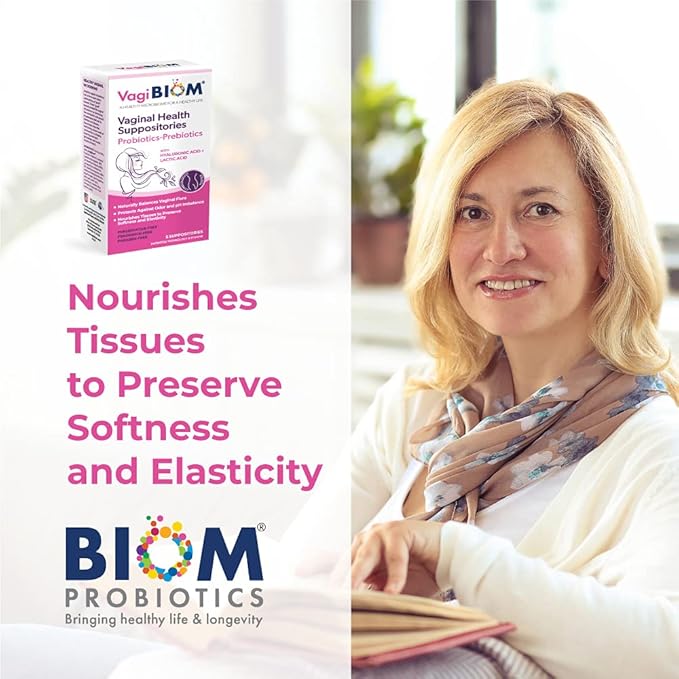 VagiBiom Lactobacillus Suppository: Microbiome Flora balance and Odor Control Regimen; Balance and Nourishes Healthy Flora; Paraben-Free Preservative-Free