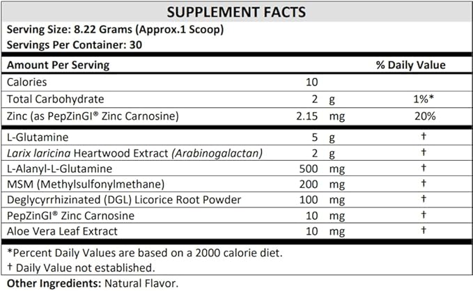 Healthy Gut Vegan Formula | with L-Glutamine and Clinically Proven ingredients | Supports Gut Permeability, gastrointestinal Support, Helps Alleviate Stomach discomfort and Boost Immunity*