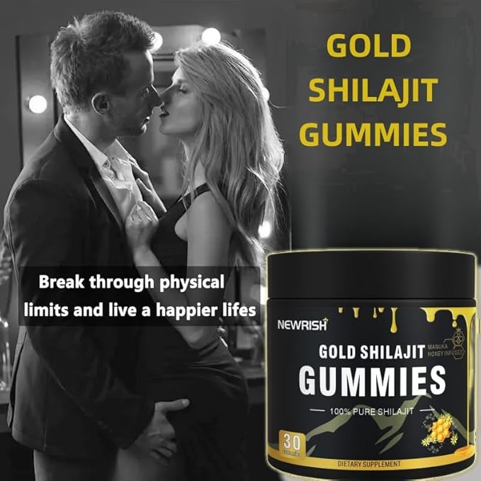 Shilajit Gummies l Manuka Honey | Himalayan shilajit |No Added Sugar I Ashwagandha, Gokshura| Fulvic Acid & 85+ Trace Minerals I for Men, Women I Non-GMO I 100% Natural & Organic I 30 Gummy