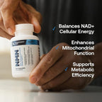 Transparent Labs NMN Supplement for NAD+ Levels - NAD Supplement with 600 mg Nicotinamide Mononucleotide to Support Healthy Aging, Cellular Energy Production, & Metabolic Balance - 30 Count