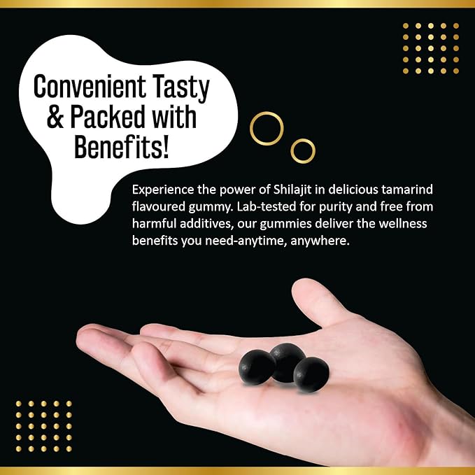 Pure Himalayan Shilajit Gummies 4000mg, Sugar-Free with KSM-66 Ashwagandha, Gokshura & 75% Fulvic Acid - 60 Gummies