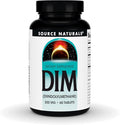 Source Naturals DIM, Diindolylmethane 200mg with BioPerine, Vitamin E & More - 60 Tablets