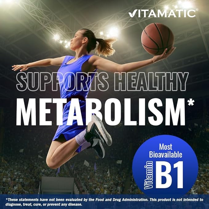 Vitamatic Benfotiamine 300 mg 90 Vegetarian Capsules - Also Called Fat Soluble Vitamin B1 (90 Count (Pack of 1)) (1 Bottle)