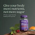 New Chapter Men’s Multivitamin Gummies, 57% Less Sugar, Men’s Gummy Vitamins with Vitamin C, D3 & Zinc, Non-GMO, Gluten Free, Berry-Citrus, 75ct